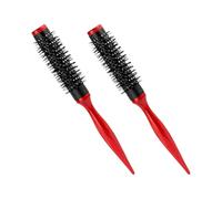BESTYASH 2piezas Cepillo Redondo Ultrafino de Nailon Peines Cilíndricos Pequeños para Peinar el Cabello Herramientas de Peluquería Desenredantes para Mujeres y Hombres