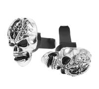 BESTYASH 2piezas Clip de Perfume para Coche Forma de Calavera Ambientador Retro Ventilación del Coche de Difusor de Aire para Coches Tema de Halloween