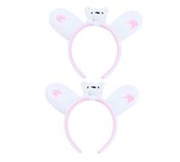 BESTYASH 2piezas Diadema De Oso Polar Aros Cabello Divertidos Tocados Accesorios Cabello Artículos Para Fiestas Diademas De Oso Polar Para Mujeres y Niñas