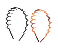 BESTYASH 2piezas Diadema Dentada De Plástico Antideslizante Para Mujer Aro De Pelo De Moda Combinable Decoración Cabello