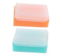 BESTYASH 2piezas Esponja Para Bebés y Cepillo De Masaje De Esponja y Cepillo De Lavado Cuidado De Recién Nacidos Estimula El Desarrollo Sensorial y Masaje