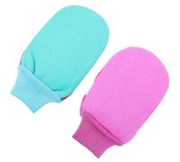 BESTYASH 2Piezas Guantes Exfoliantes el Cuerpo Manopla Exfoliante de Ducha y Limpieza Profunda Compactos y Portátiles