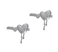 BESTYASH 2piezas Horquilla De Corazón Exquisita Pinza Cabello Portátil Decoración De Horquilla Decorativa Cabello Para Fiestas y Diario