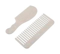 BESTYASH 2piezas Peine de Acetato de Sirena Antiestático Peine de Bolsillo para Viaje Herramienta de Peinado para Mujeres Cabello Grueso Rizado y Ondulado para Ducha Húmedos y Secos