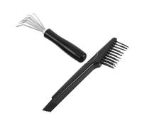 BESTYASH 2piezas Peine De Limpieza Mini Cepillo Removedor De Suciedad y Rastrillo De Alambre Para Eliminar Polvo Para Uso Doméstico y Salones De Belleza