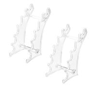 BESTYASH 2piezas Soporte Delineadores Ojos Lápices Cejas Acrílicos Bolígrafos Brillo Labial Diseño Simple Duradero