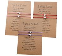 BESTYASH 3 juegos Conjunto de Pulseras Entretejidas para Madres Pulseras Portátiles de Rojo y Rosa Significativo para Celebraciones y