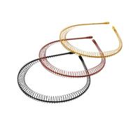 BESTYASH 3 Piezas Diademas Antideslizantes para Mujer y Hombre Diadema Ondulada Invisible para Accesorios de Moda para Yoga y Ejercicio Color Aleatorio Color Aleatorio