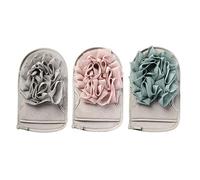 BESTYASH 3 Piezas Guantes Exfoliantes de Baño de Set Doble Cara Colores y Cafés Esponja Suave para Ducha y Cuidado Corporal