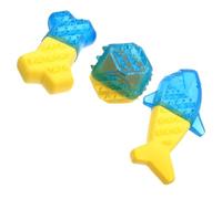 BESTYASH 3 Piezas Juguete Masticable para Perros y Gatos Forma de Pez, Lavable y Fácil de Limpiar, Adecuado como Obsequio para Tu Mascota Aliviar la Dentición