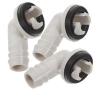 BESTYASH 3 piezas Kit Conectores Manguera Drenaje Aire Acondicionado Codo Sellado Antileak para Exterior