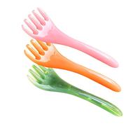 BESTYASH 3 piezas Masajeador de Cabelludo Peine de Masaje de Resina para la Circulación Sanguínea para Cuello y Espalda Portátil y Ligero Verde Amarillo Rosa