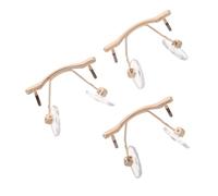 BESTYASH 3 Piezas Metal Eyeglass Nose Pads Replacement Rimless Nose Bridge Support For Frameless Glasses Non-slip Spectacle Repair Parts With Easy DIY Installation