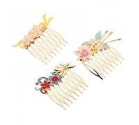 BESTYASH 3 Piezas Peine invertido con horquilla accesorios para el cabello exquisitos peines para el cabello para mujeres bonitas pinzas para el cabello Peine de pelo de mujer aleación