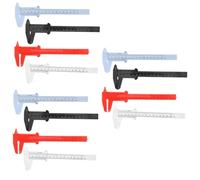 BESTYASH 3 Series De Plástico Herramienta De Medición Deslizante Portátil Calibres No Digitales Para Uso Carpintería Y Joyería 4 Piezas X 3
