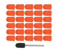 BESTYASH 30 Juegos Broca para Uñas de 7 Mm con Bandas de Lijado para Eliminar Callosidades, Sistema de Rodamiento y Material de Arena para Cuidado Preciso de Pies en Rutinas Diarias