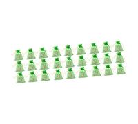 BESTYASH 300piezas Bolsas De Organza Cierre De Cuerda Estampado De Estrellas y Lunás Bolsitas Para Almacenamiento De Joyería Color Verde