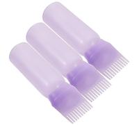 BESTYASH 3piezas Botellas De Poción De Permanente Peine Botellas Aplicadoras Para Raíces Para Tinte De Cabello y Aplicación De Aceite