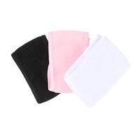 BESTYASH 3piezas Diadema Facial Spa Toalla Elástica Para Maquillaje y Limpieza Facial Colores Blanco Negro y Rosa Para Ducha y Actividades De