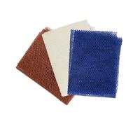 BESTYASH 3piezas Esponjas De Baño Africanas Exfoliantes Para Ducha Cuerpo y Espalda Azul Beige De Esponja Para Limpieza Corporal