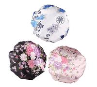 BESTYASH 3piezas Gorro De Dormir Estampado De Satén Gorro Anticaída Para Mujer Para Quimioterapia y Nocturno