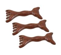 BESTYASH 3piezas Masajeador De Cabelludo De Madera Peine De Masaje Dual Herramienta De Masaje Para Relajación y De Estrés Peine De Dientes Anchos Para