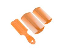 BESTYASH 3piezas Peine De Dientes Para Cabello Peines Portátiles Anticaspa Antipiojos De Plástico