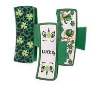 BESTYASH 3piezas Pinzas Cabello De De Pu Pinzas Cabello Para Mujeres Accesorios Para San Patricio