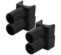 BESTYASH 4 Bloques de Soporte para Riel de Asiento de Silla de Ruedas Deslizadores Aplicables de Plástico Resistentes en Forma de U Accesorios para Guías de Sillas de Transporte Piezas