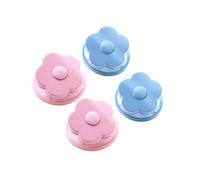 BESTYASH 4 Bolas Depilatorias Seguras para Ropa y Máquina Pp y Poliéster en Forma de Flor Color Aleatorio para Lavadora para Algodón y Vaquero