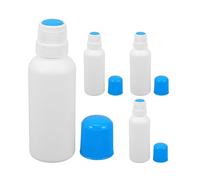 BESTYASH 4 botellas aplicadoras con cabezal de esponja. Botellas de plástico vacías para una aplicación precisa de líquidos para el cuidado de la piel y el arte