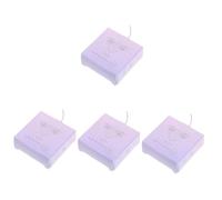 BESTYASH 4 Cajas regla de hilo de herramienta para forma a las línea de mapeo de regla de Herramienta de dibujo de línea de la frente nylon Púrpura