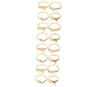BESTYASH 4 Juegos 4 Juegos De Anillos De Anillo Llamativo Anillo Abierto Anillo Pequeño Anillo Abierto Ajustable Anillo Llamativo Anillo De Joyería 4 Uds * 4