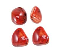 BESTYASH 4 Piezas de Piedras de Preocupación de Sardónice Naturales Irregulares Pulidas para Meditaciones Reiki, Ideales para Proyectos Artísticos Color Aleatorio