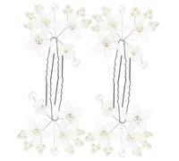 BESTYASH 4 Piezas Decoraciones para el cabello para mujeres comunión damas de honor ducha diadema de boda accesorios para el cabello de boda para novias Acrílico