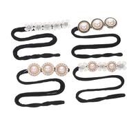 BESTYASH 4 Piezas Herramienta para Hacer Moños de Pelo con Perlas Accesorio de para Mujeres Rizador de Moño Práctico y Elegante para Ocasiones Diarias y Especiales