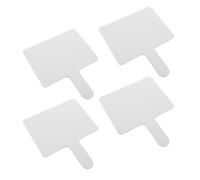 BESTYASH 4 Piezas Pizarra de Mano Doble Cara de Plástico para Matemáticas y Respuestas, Paletas de Pizarra Portátiles para Reuniones y Talleres en Oficina