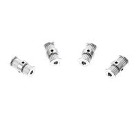 BESTYASH 4 piezas Poleas de Aluminio para Impresora Poleas de Doble Cabeza Dientes Accesorios Compatibles para Impresión de Repuestos para Impresoras