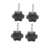 BESTYASH 4 Piezas Pomos de Estrella con Almohadilla de Plástico Tornillos de Mano Estriados para Reposabrazos y Asiento de Andadores Repuestos Compatibles para Accesorios de Movilidad de