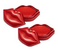 BESTYASH 40 piezas Hidratante para Labios de Gel Nutritivo No Pegajoso Cuidado de Labios con Extracto de Cereza Previene Sequedad y Líneas Hidratación y Exfoliación Suave Cajas de Parches