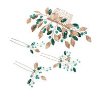 BESTYASH 4piezas Horquillas De Flores Para Novia Conjunto Perlas y Cristales Accesorios De Cabello Para Bodas y Tocados Elegantes Para Novias y De Honor