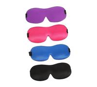 BESTYASH 4piezas Máscara De Ojos Para Dormir Opaca y Transpirable Para Adultos Hombres y Mujeres De Color Liso Cómoda