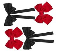 BESTYASH 4piezas Pinzas Pelo Lazo Grande Pinzas Pelo Para Niñas Hermosos Lazos y Tocados De Larga Para Diario y Fiestas