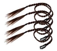 BESTYASH 4piezas Simulación De Coleta De Cabello Extensiones Trenzadas Para Mujer Largas Recogido y Extensiones Trenzadas Para Uso Diario