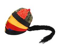 BESTYASH 4piezas Sombreros Decorativos Vintage Con Trenzas Para Fotografía y Danza Accesorios De Disfraces Dinastía Qing No