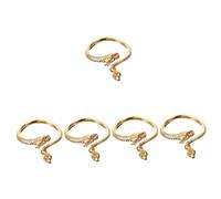 BESTYASH 5 Piezas anillo de dragón medidor de anillos su decoración del o dimensionador os mujer os os de chicas joyería del o de las mujeres cobre Golden