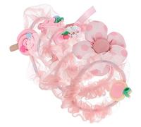 BESTYASH 5 Piezas Lazos de Elásticos para Niñas Accesorios de Coloridos para Niñas para Ocasiones Especiales