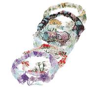 BESTYASH 5 Piezas Pañuelos Con Diseño Floral Para Mujer Pañuelos Pelo Bordados Diademas Tipo Bandana Maquillaje Accesorios Cabello