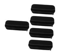 BESTYASH 5 Piezas Porta cepillos de portavoz de Poseedor Bolsa de Viaje para cepillos de Funda Protectora para Cepillo de eléctrico Eva Negro