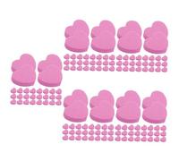 BESTYASH 5 Series Lima De Uñas De Manicura Exfoliante Lima De Clavos Bloque De Búfer De Uñas Profesional Suministro De Uñas Bloque Amortiguador De Uñas Rosa Esponja 50 Piezas X 5